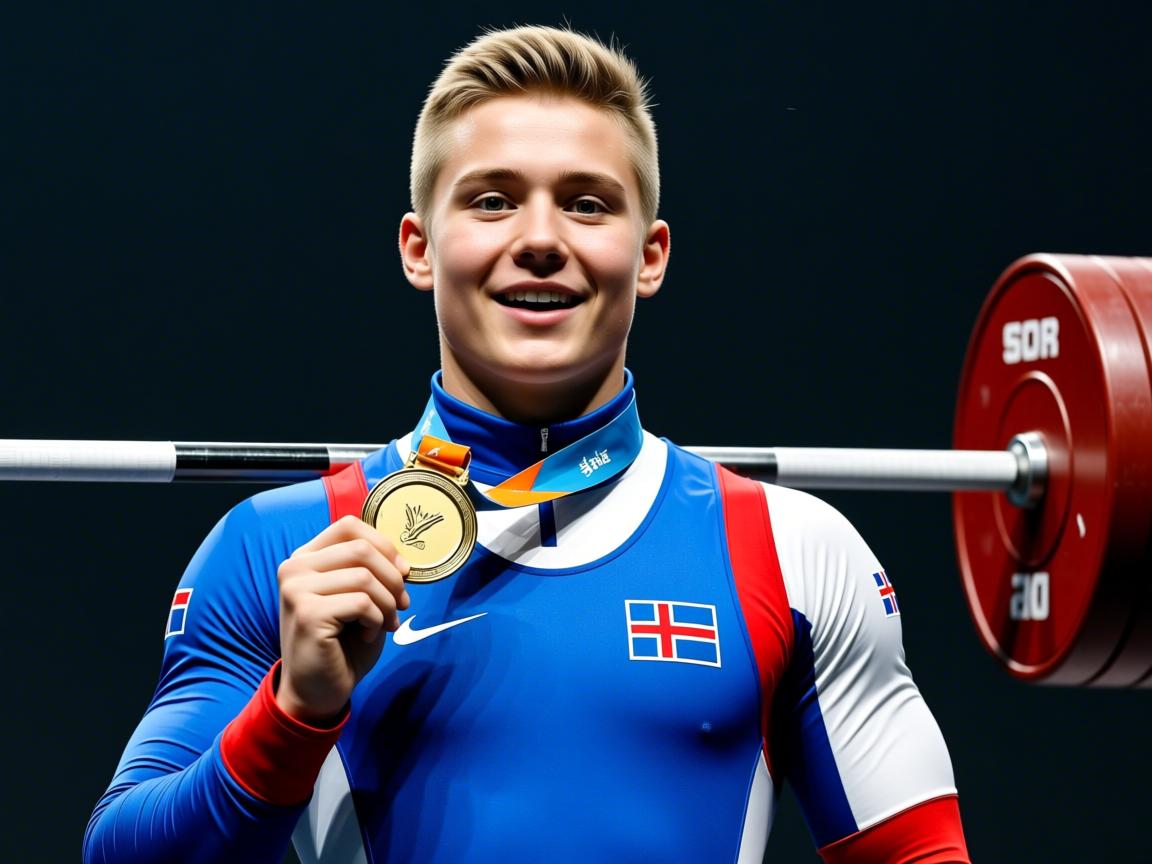 冰岛选手在举重比赛中获得银牌  第3张