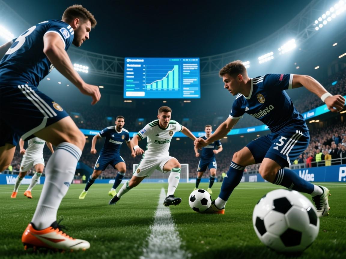 紧张对决球场上，球员们拼尽全力争夺胜利  第2张