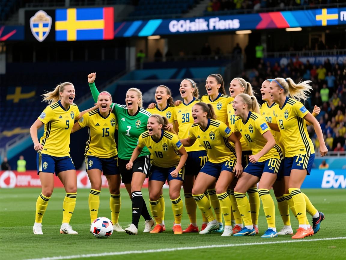 瑞典女足球队大胜对手晋级决赛  第1张