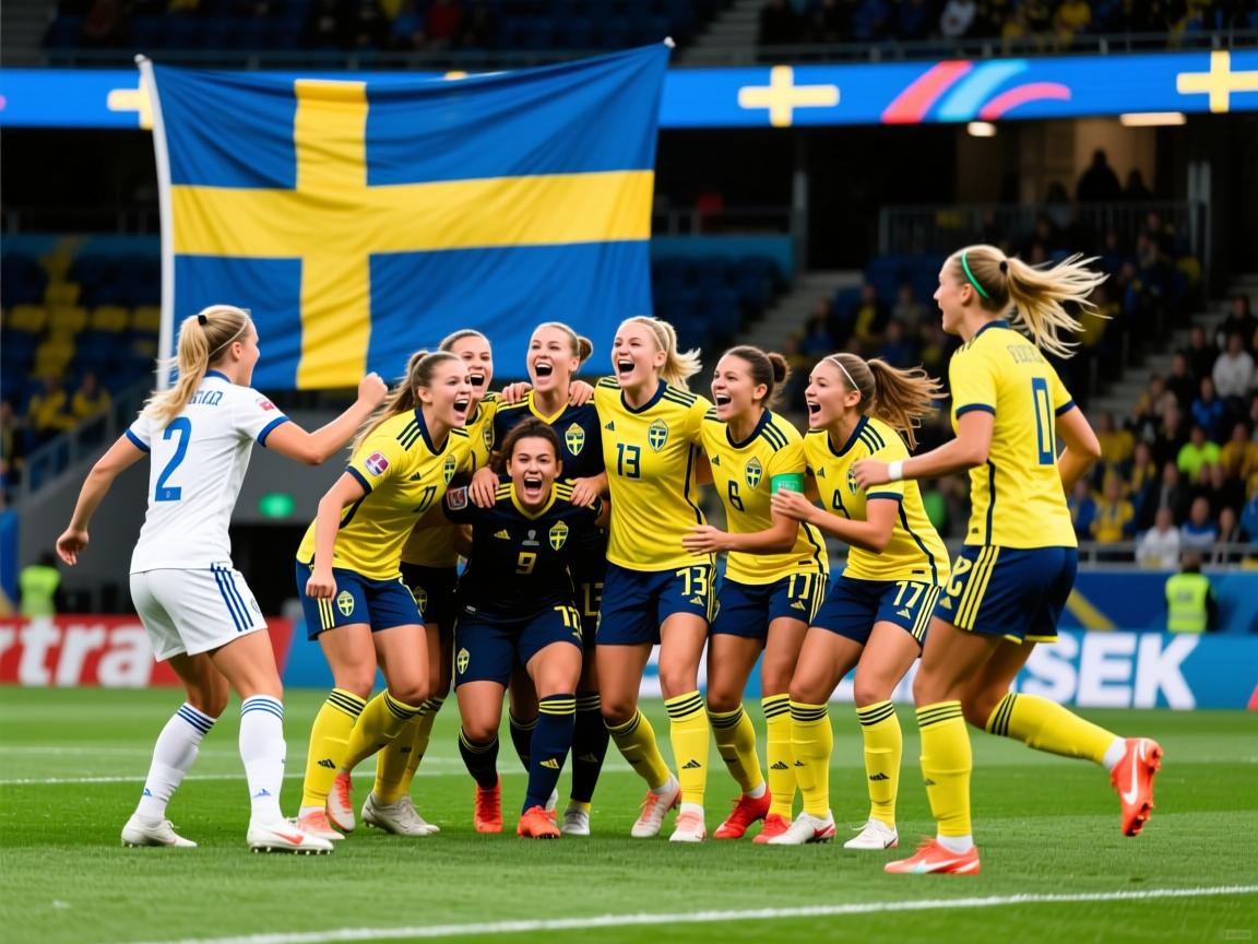 瑞典女足球队大胜对手晋级决赛  第4张