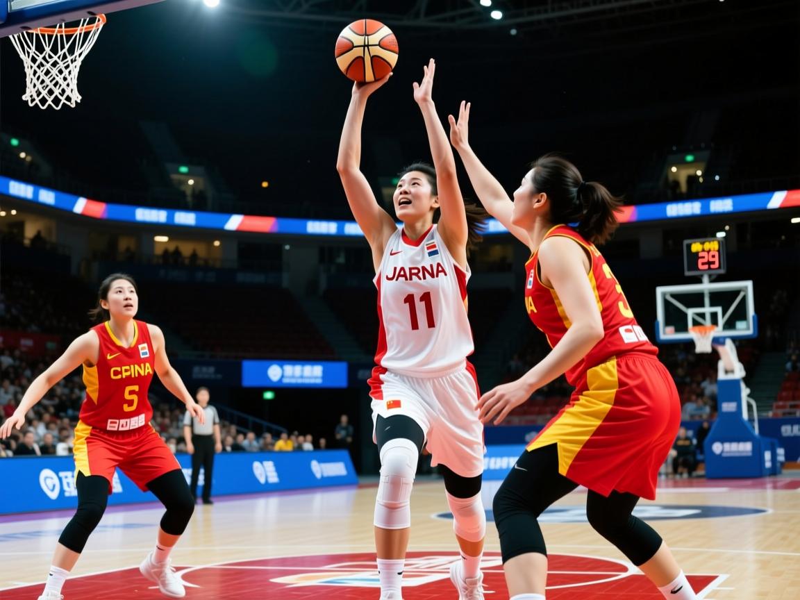 中国女篮昨晚对阵日本女篮精彩瞬间全场93-61大胜对手