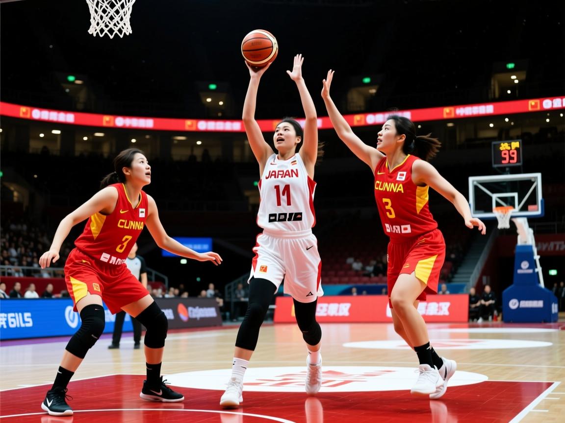 中国女篮昨晚对阵日本女篮精彩瞬间全场93-61大胜对手 第4张